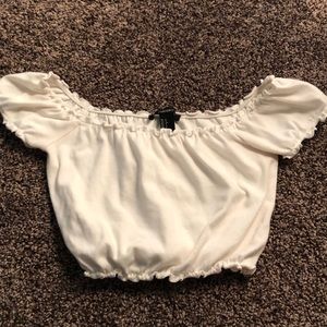 Forever 21 off the shoulder crop top